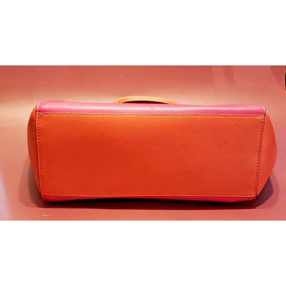 Nine West Pink and Orange Chelsea Triple Compartment Tote, Satchel, Shoulder Bag - Picture 5 of 8